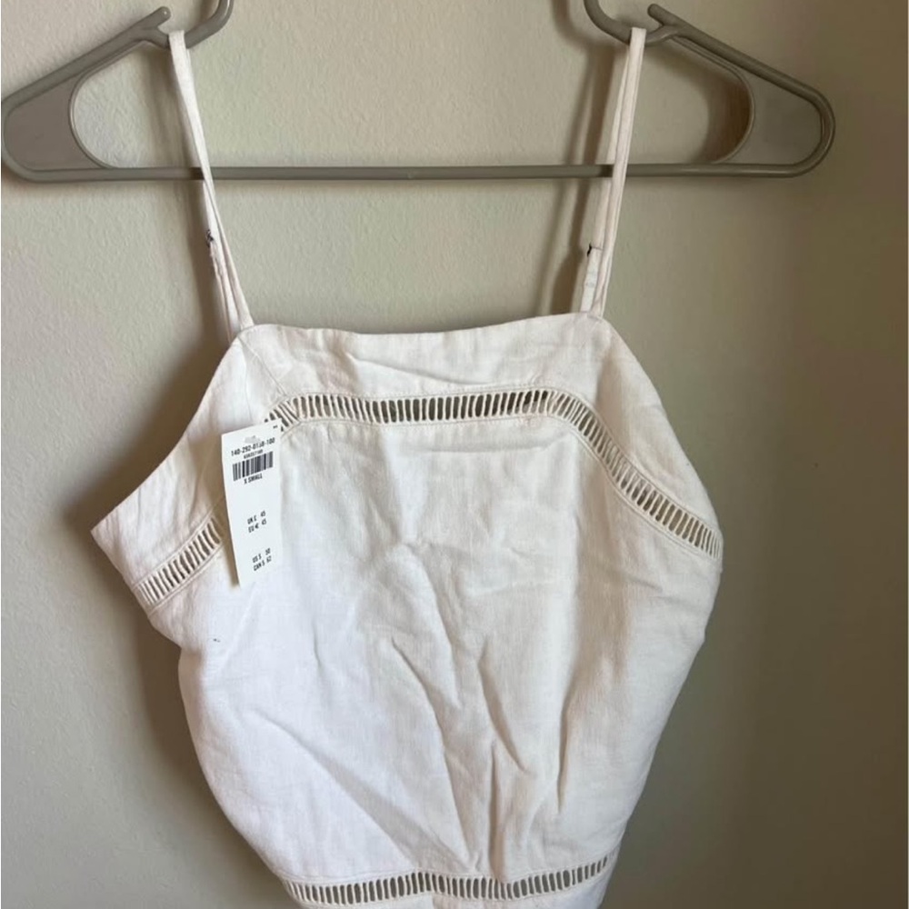 Linen White Women's Top- Abercrombie